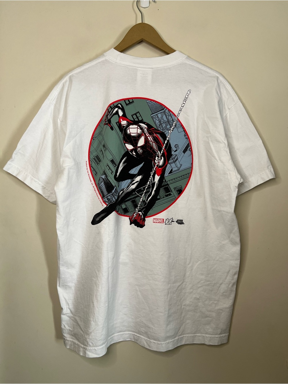 HUF x Marvel Miles Morales Spiderman T Shirt Size XL